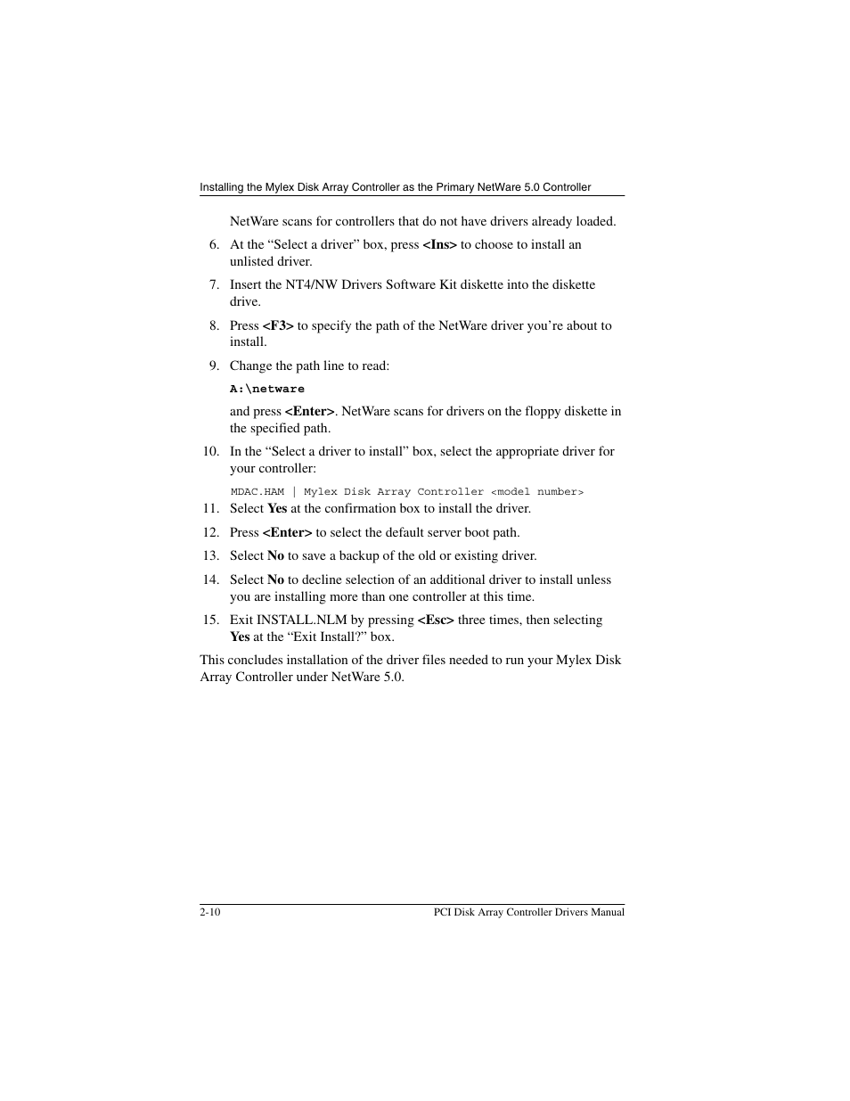 Acer PCI Disk Array Controller Drivers 08P4100 User Manual | Page 24 / 100