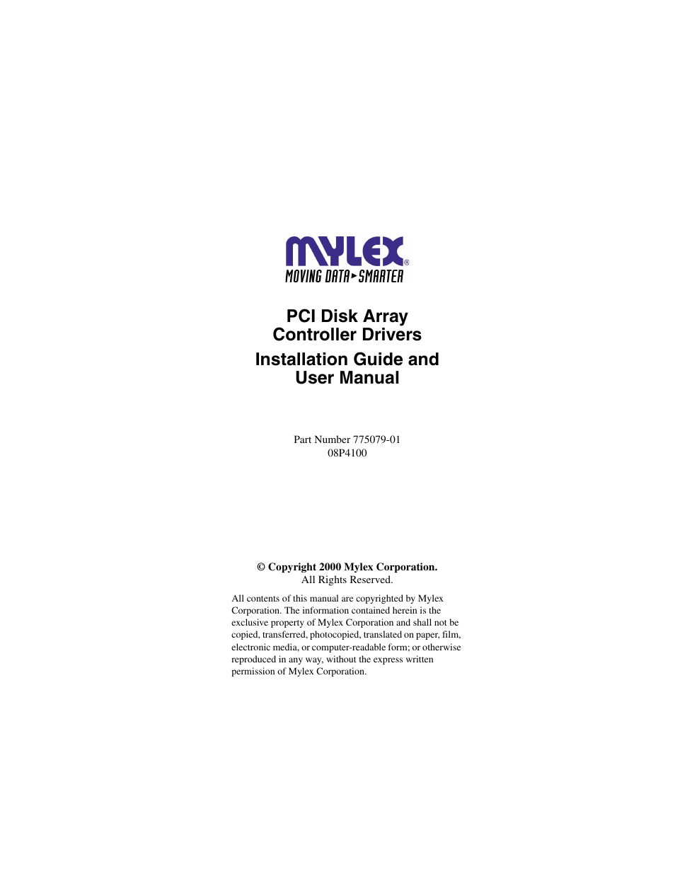 Inside front cover | Acer PCI Disk Array Controller Drivers 08P4100 User Manual | Page 3 / 100