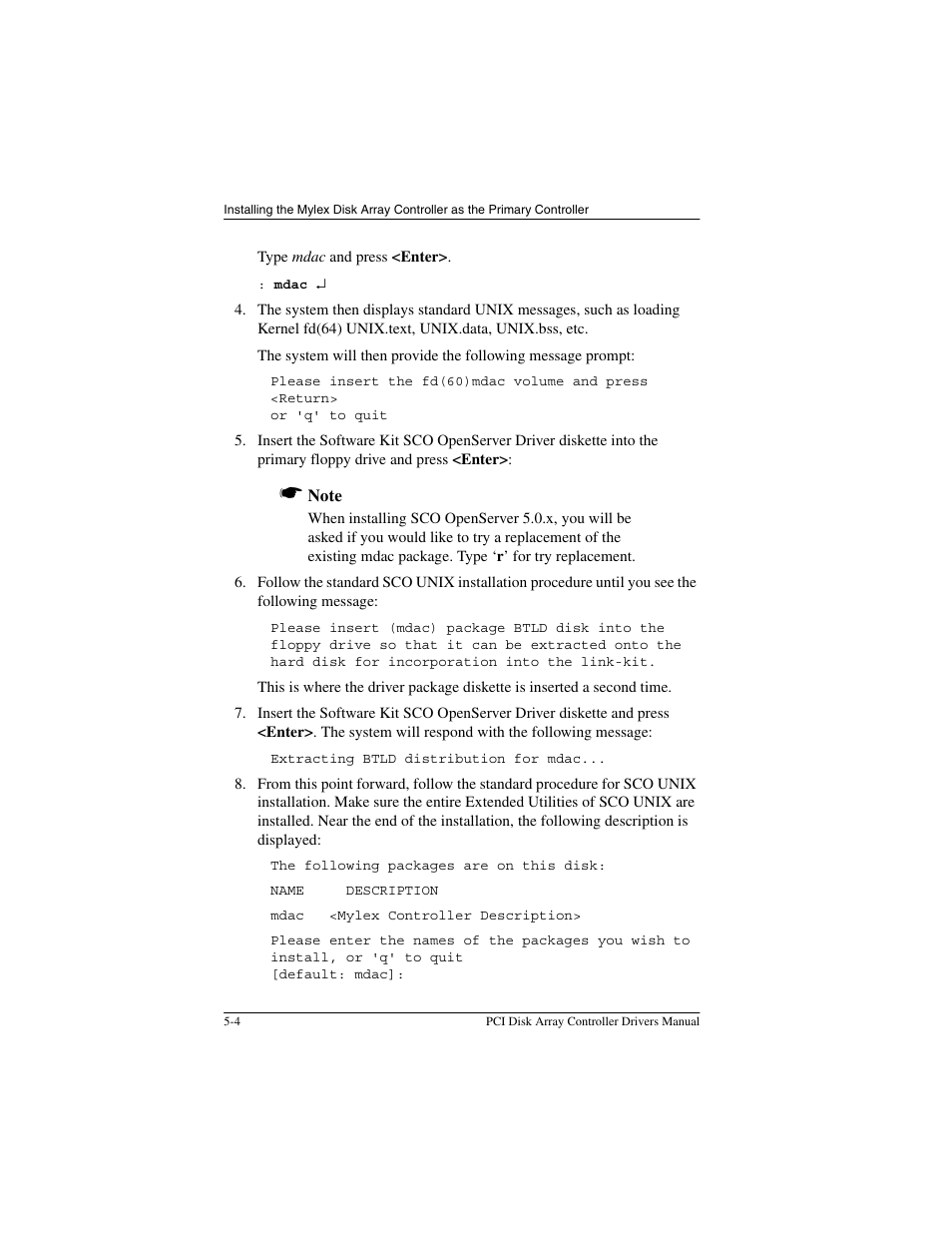 Acer PCI Disk Array Controller Drivers 08P4100 User Manual | Page 64 / 100