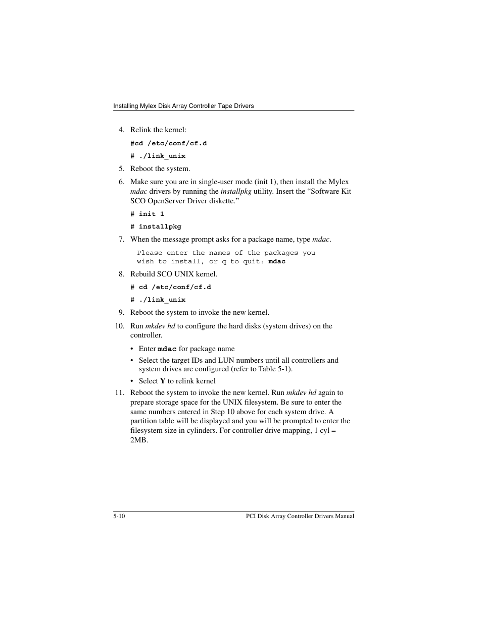 Acer PCI Disk Array Controller Drivers 08P4100 User Manual | Page 70 / 100