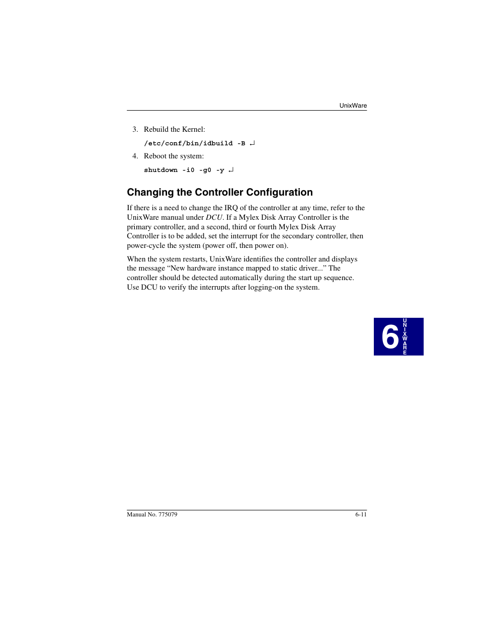 Changing the controller configuration, Changing the controller configuration -11 | Acer PCI Disk Array Controller Drivers 08P4100 User Manual | Page 83 / 100