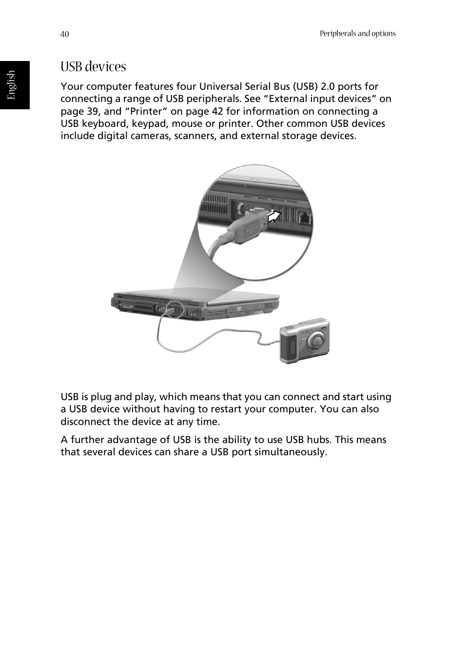 Usb devices | Acer 1620 Series User Manual | Page 50 / 98