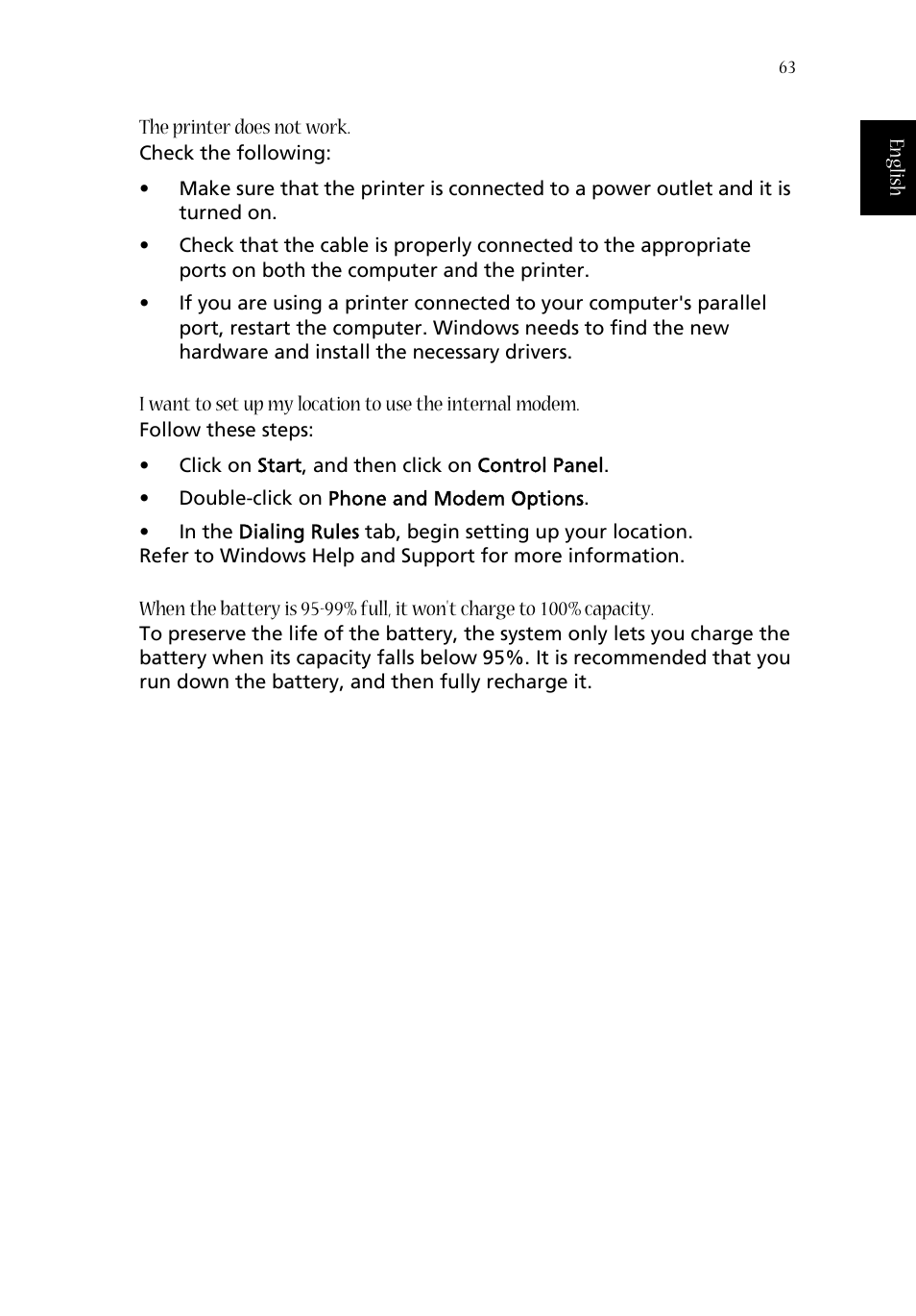 Acer 1620 Series User Manual | Page 73 / 98