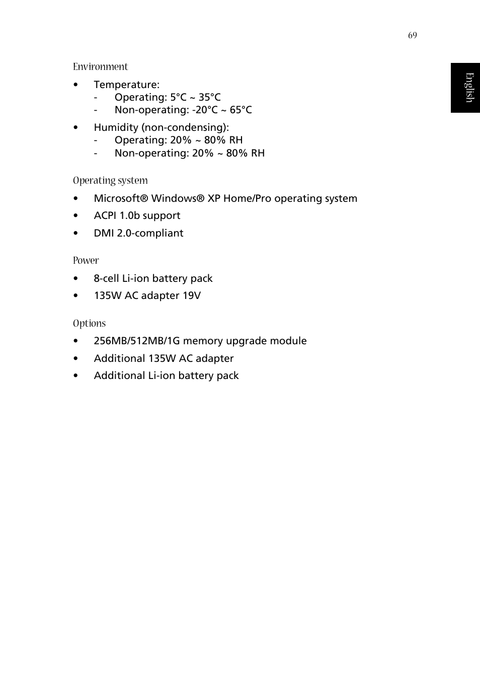 Acer 1620 Series User Manual | Page 79 / 98