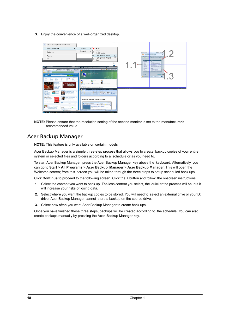 Acer backup manager | Acer 3810TZ User Manual | Page 24 / 100