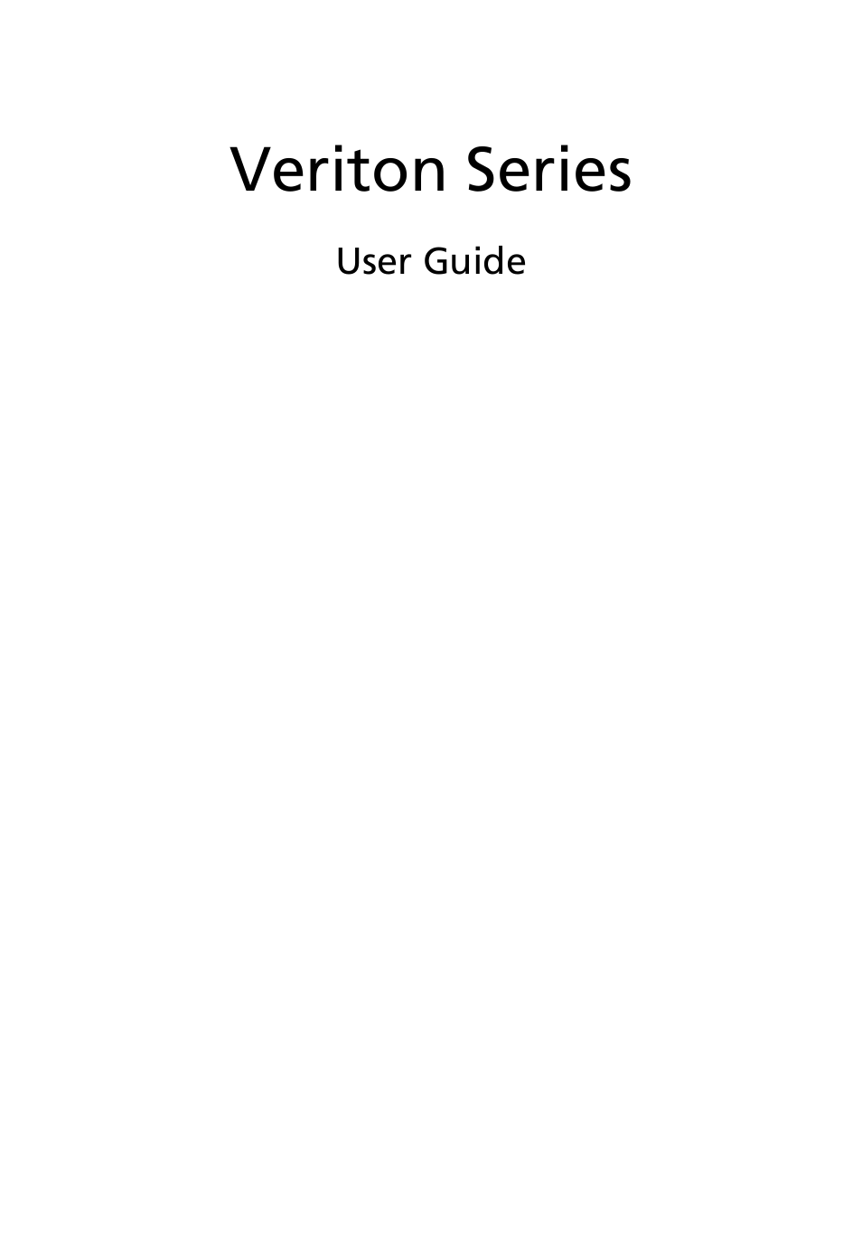 Acer Veriton N260G User Manual | 22 pages
