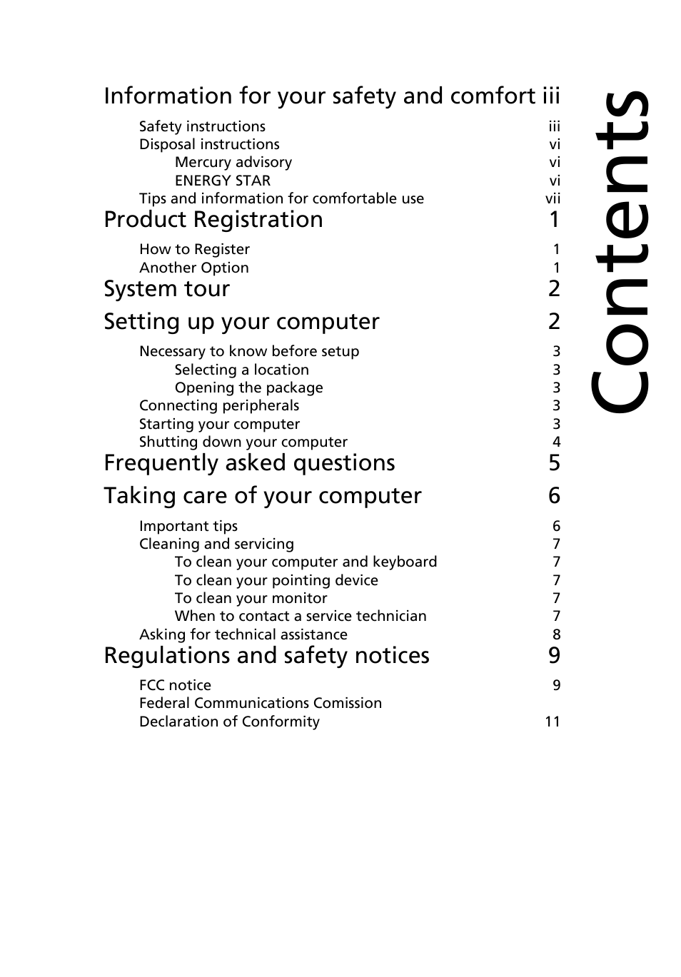 Acer Veriton N260G User Manual | Page 9 / 22