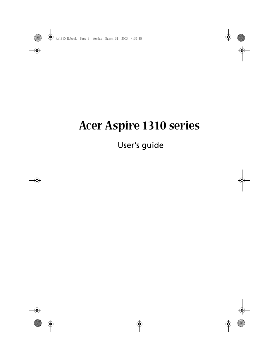 Acer 1400 Series User Manual | 100 pages