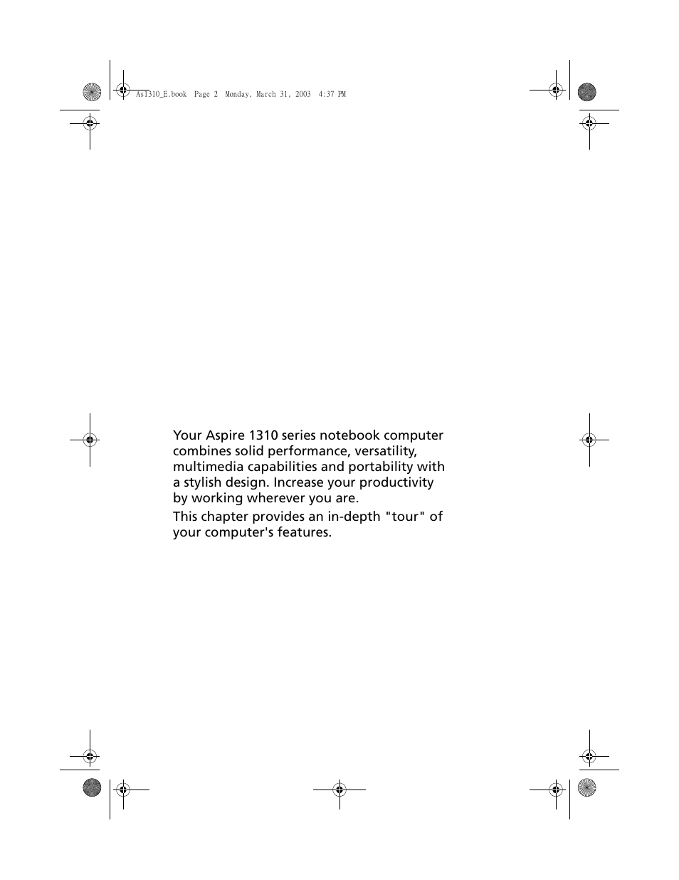 Acer 1400 Series User Manual | Page 12 / 100