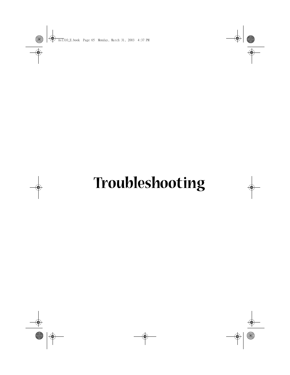 Troubleshooting | Acer 1400 Series User Manual | Page 75 / 100