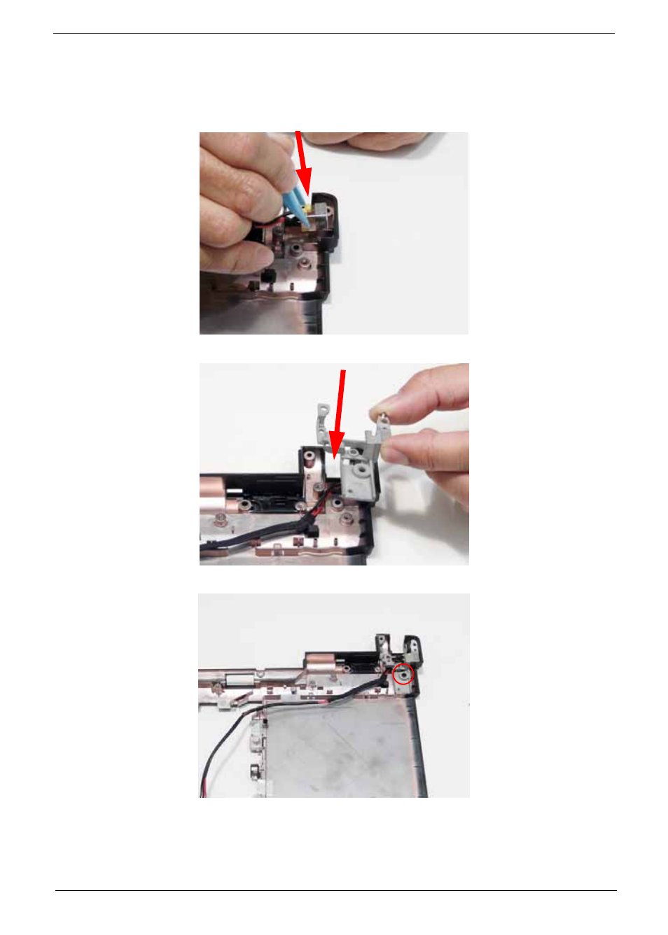 Main module reassembly procedure, Replacing the dc-in cable | Acer 4820T User Manual | Page 101 / 226