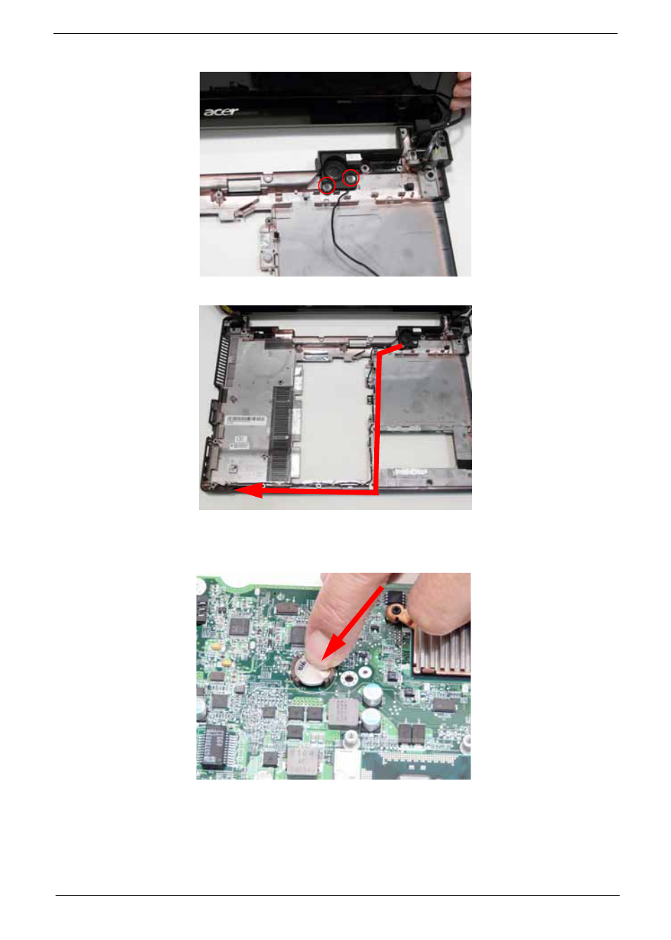 Replacing the rtc battery | Acer 4820T User Manual | Page 103 / 226
