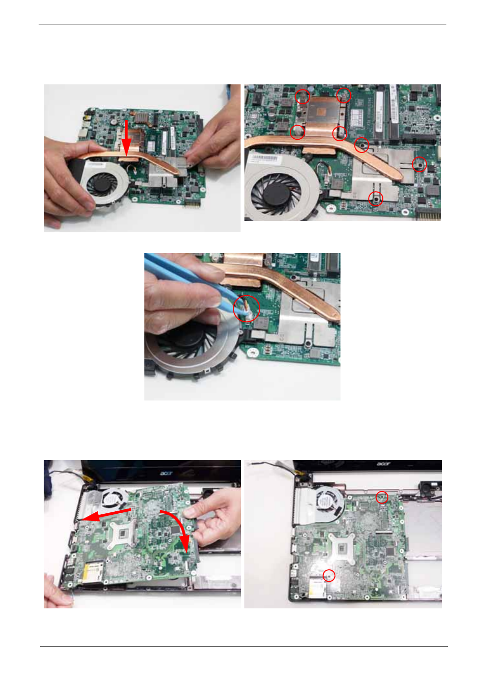 Replacing the mainboard | Acer 4820T User Manual | Page 105 / 226