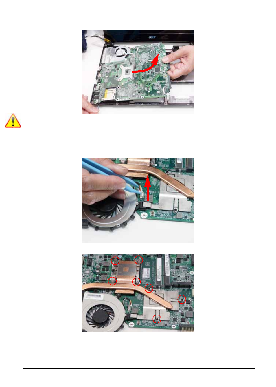 Removing the thermal module | Acer 4820T User Manual | Page 81 / 226