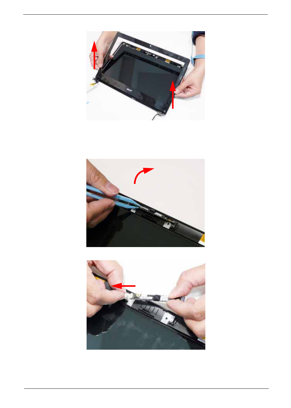Removing the camera module | Acer 4820T User Manual | Page 89 / 226