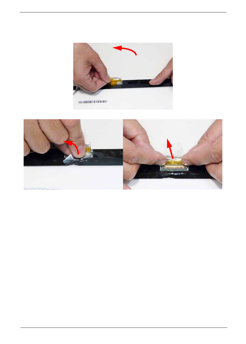 Removing the fpc cable | Acer 4820T User Manual | Page 91 / 226