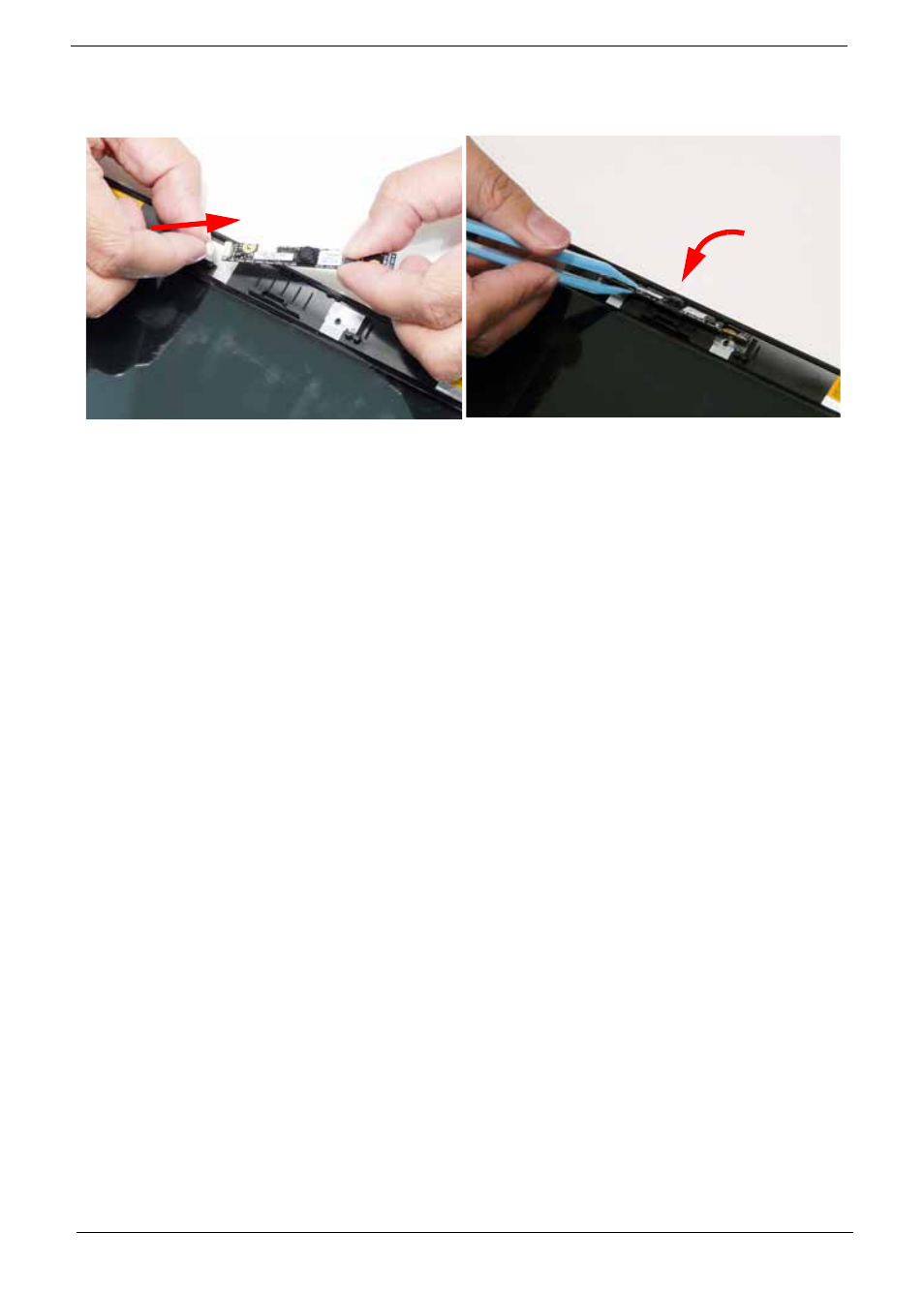 Replacing the webcam | Acer 4820T User Manual | Page 98 / 226