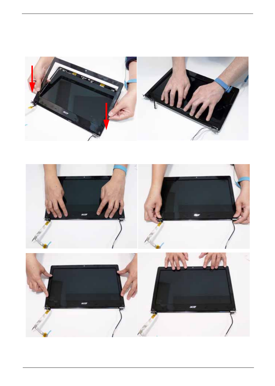 Replacing the lcd bezel | Acer 4820T User Manual | Page 99 / 226