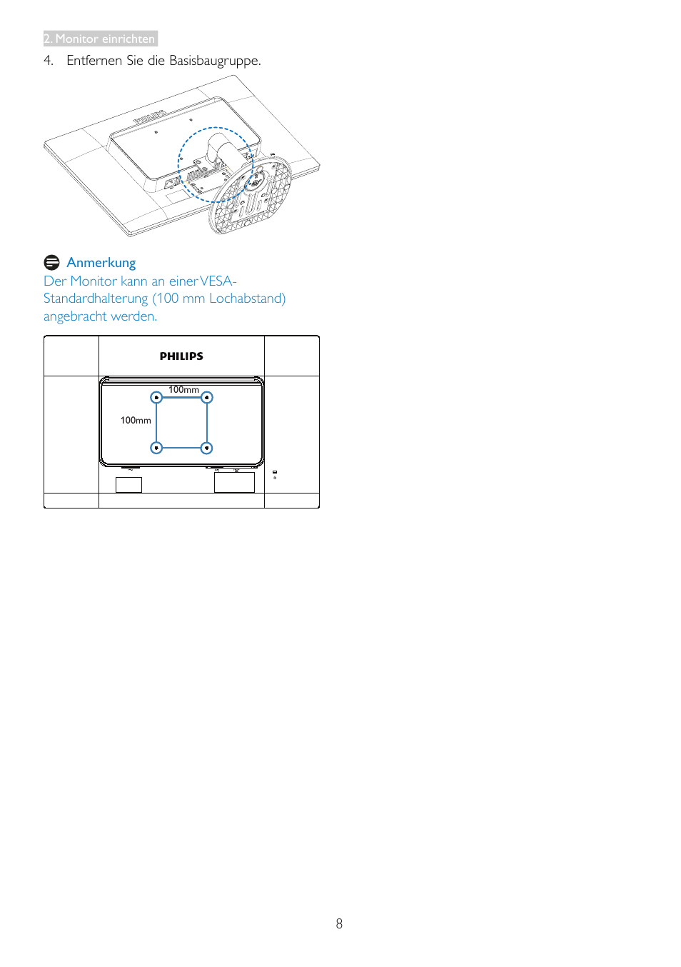 Philips LCD-Monitor mit LED-Hintergrundbeleuchtung User Manual | Page 10 / 41