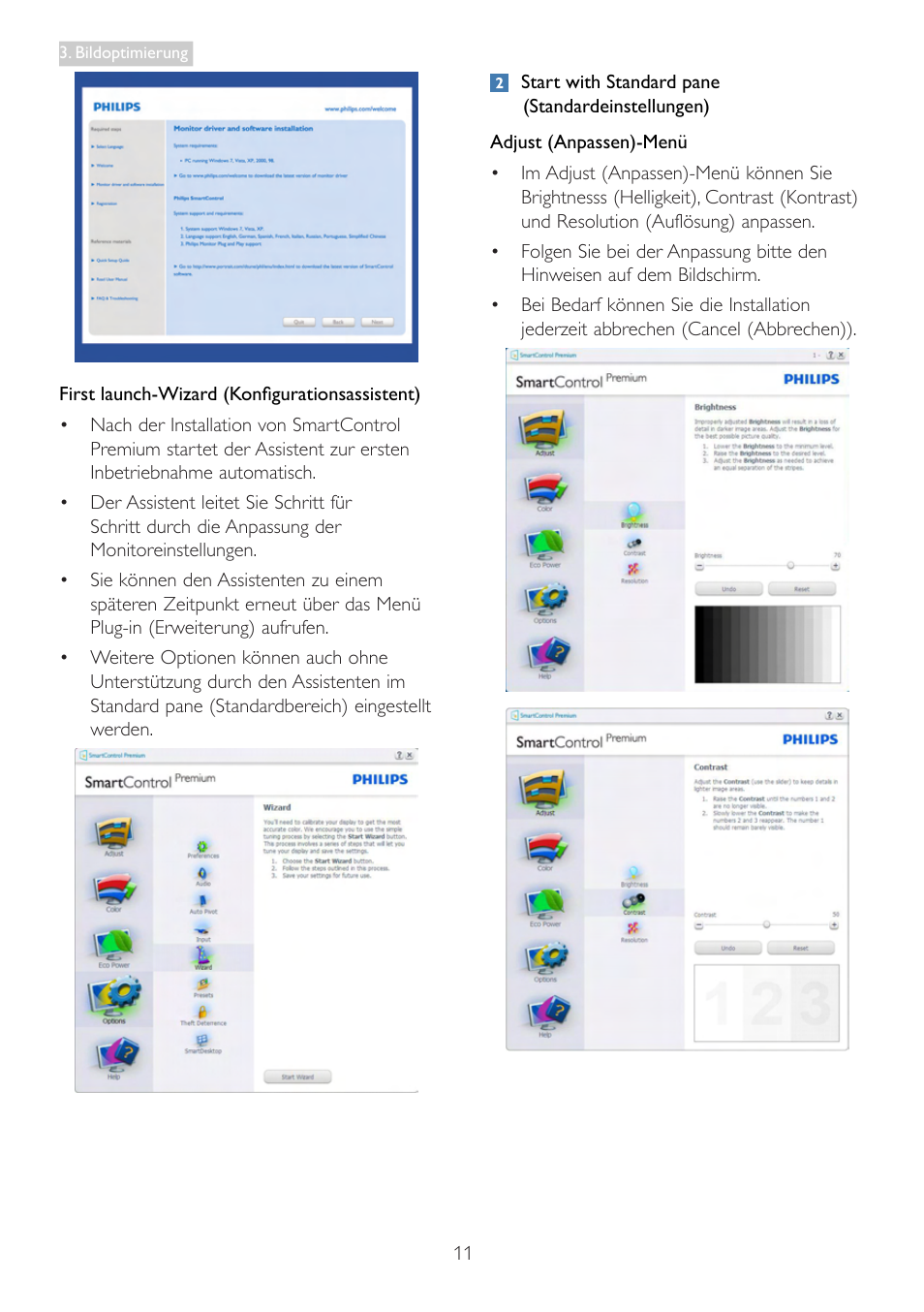 Philips LCD-Monitor mit LED-Hintergrundbeleuchtung User Manual | Page 13 / 41