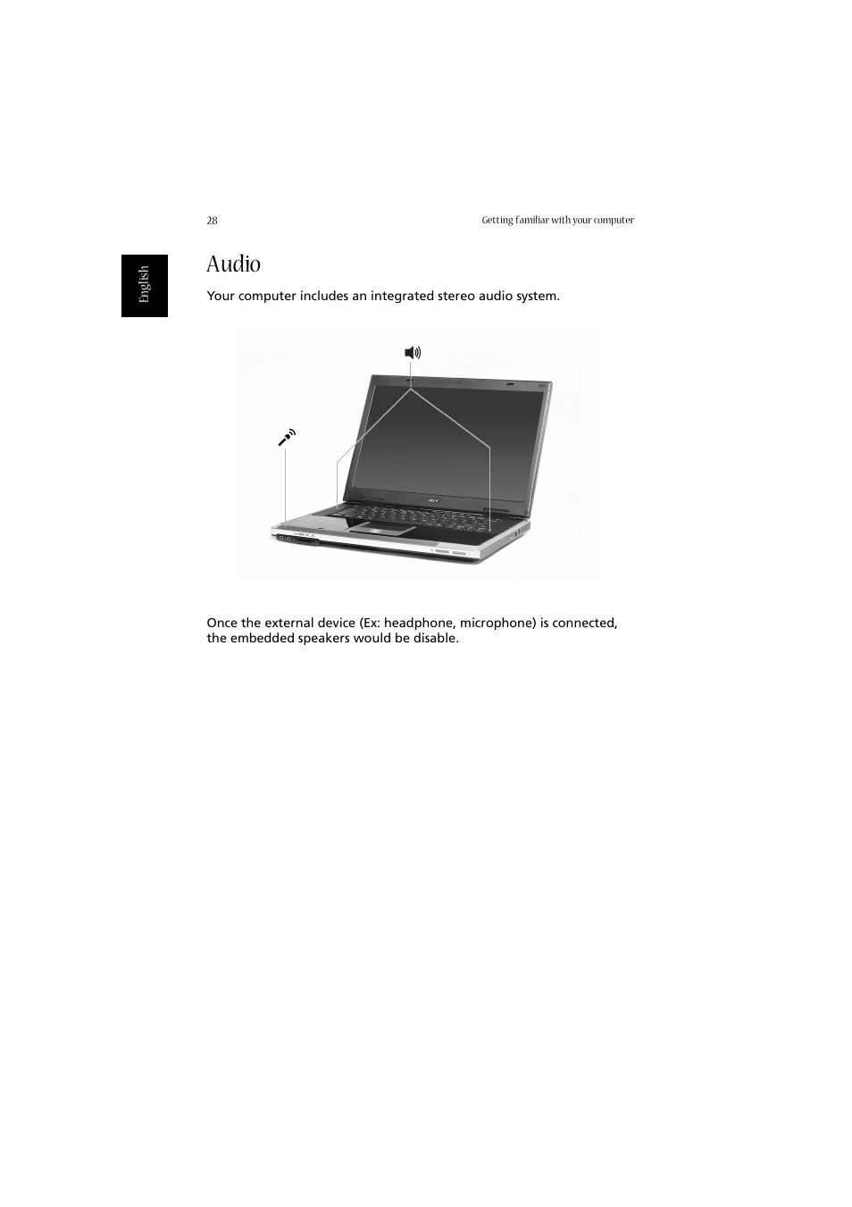 Audio | Acer 2010 User Manual | Page 38 / 108