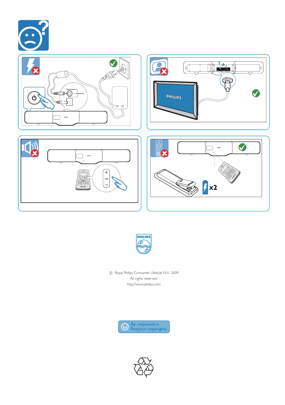 Philips SoundBar Home Entertainment-System User Manual | Page 6 / 6