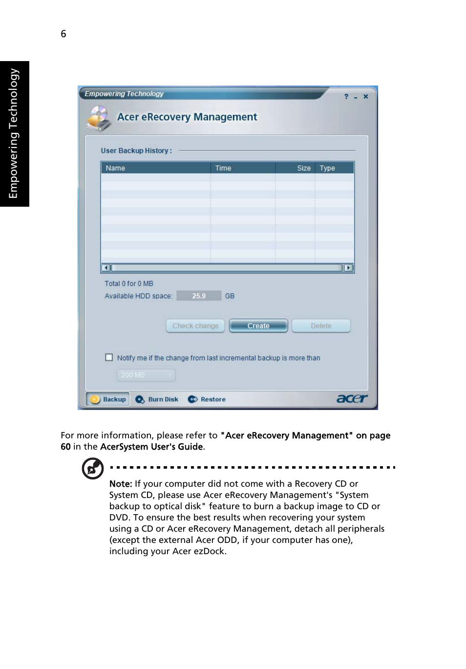 Acer 3650 User Manual | Page 20 / 92