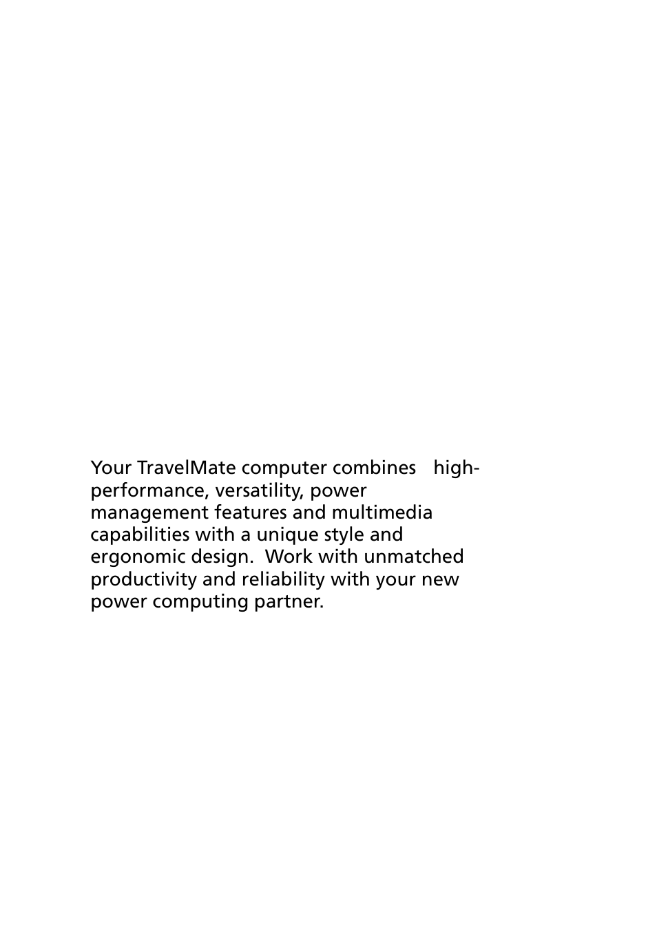 Acer TravelMate 430 User Manual | Page 10 / 80