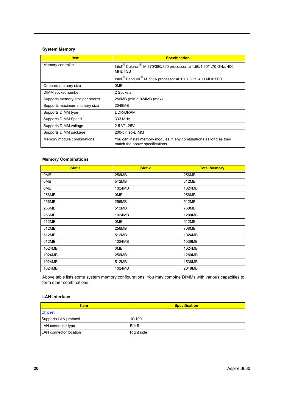 Acer 2430 User Manual | Page 25 / 107