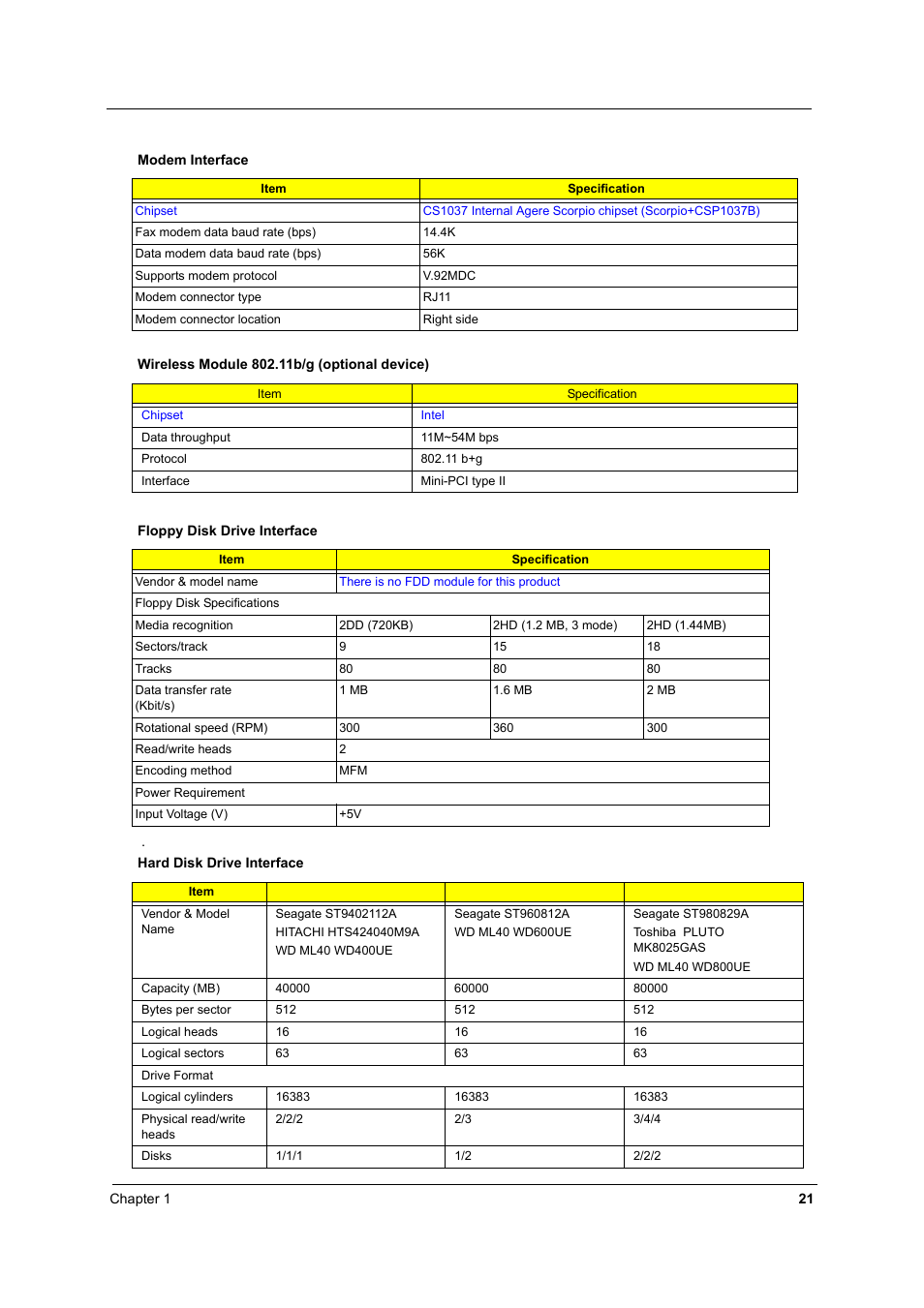 Acer 2430 User Manual | Page 26 / 107