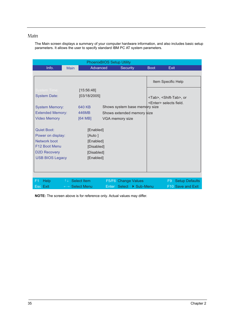 Main | Acer 2430 User Manual | Page 40 / 107