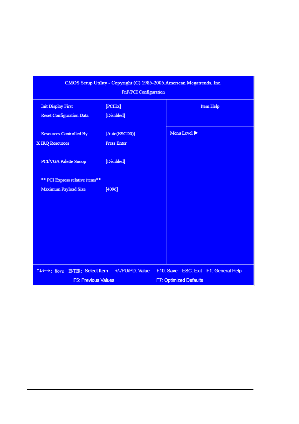 Pci/pnp setup | Acer Aspire M5640 User Manual | Page 47 / 89