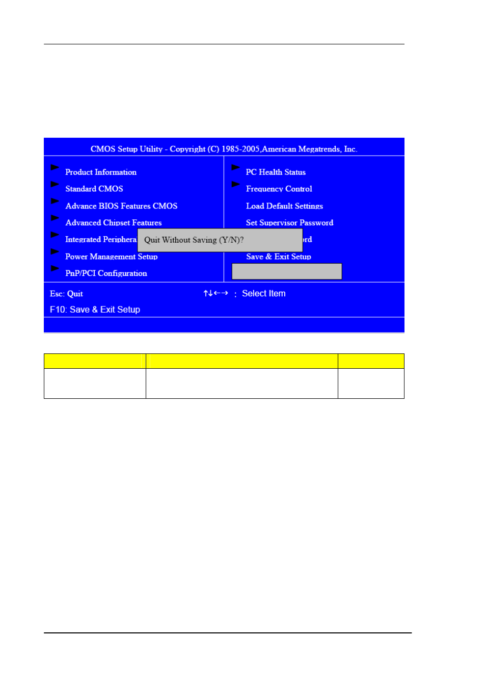 Exit without saving | Acer Aspire M5640 User Manual | Page 56 / 89