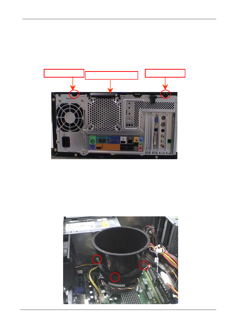 Remove side cover, Process, Remove cpu fan pipe | Acer Aspire M5640 User Manual | Page 62 / 89