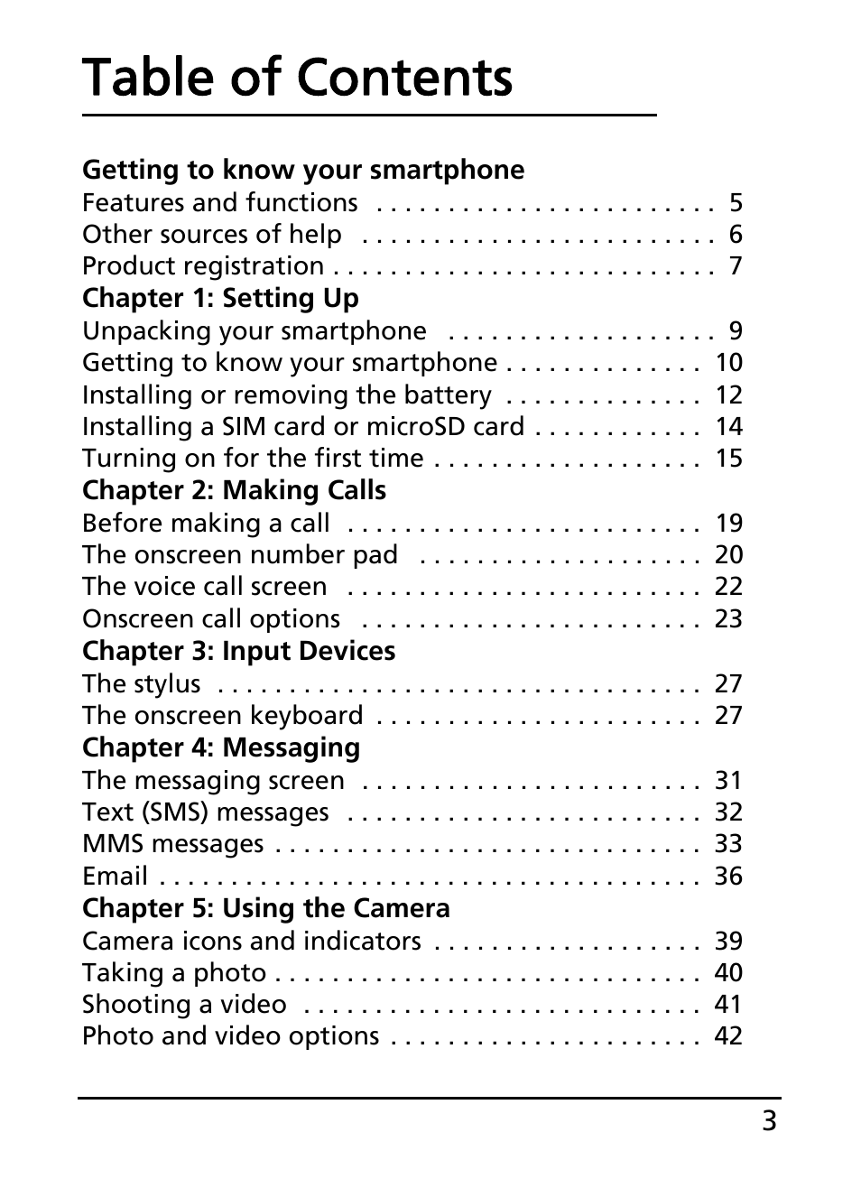 Acer S200 User Manual | Page 3 / 100