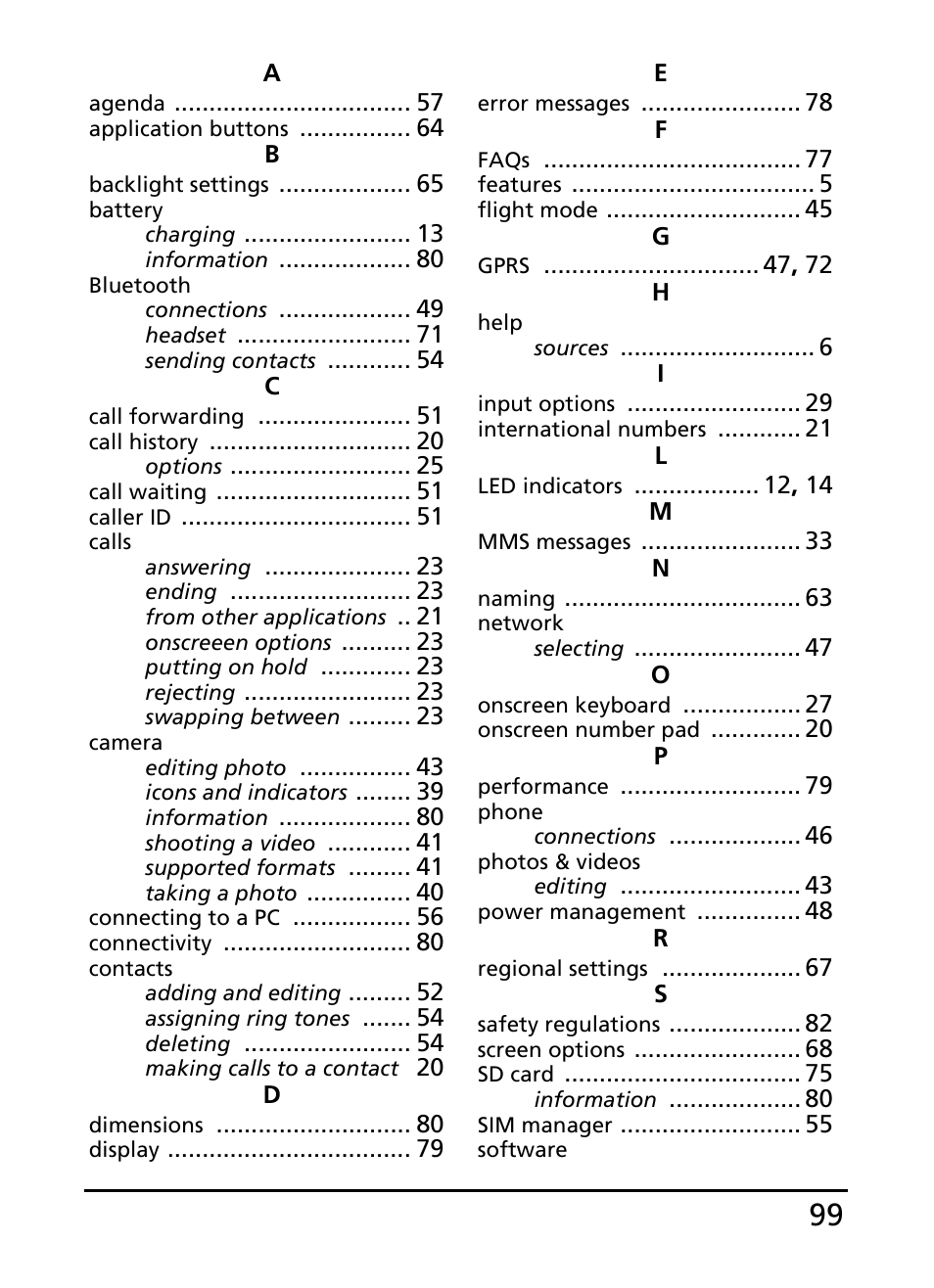 Acer S200 User Manual | Page 99 / 100