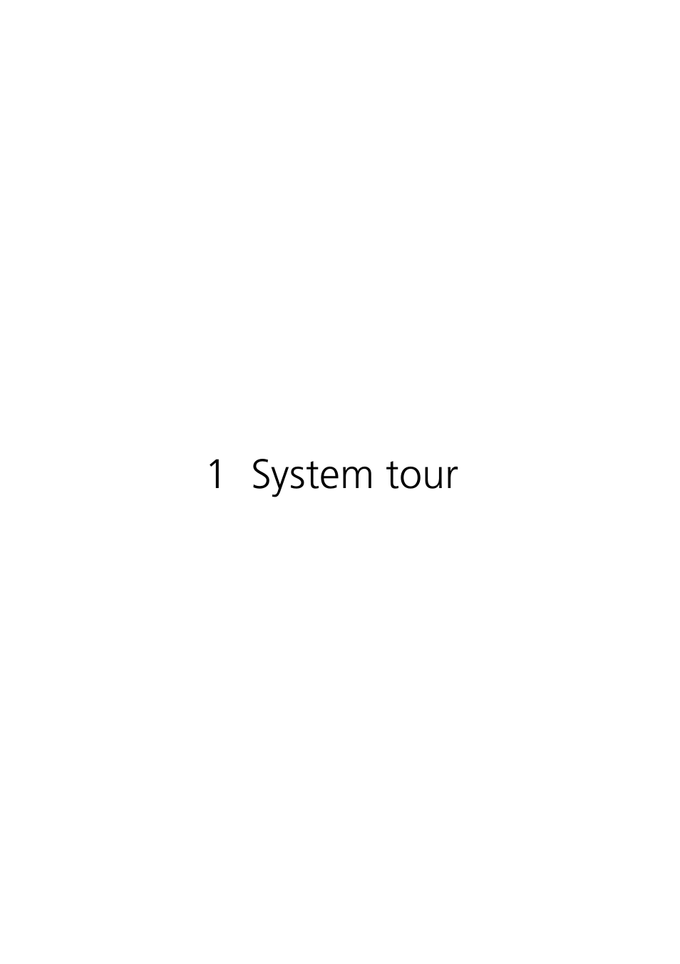 1 system tour | Acer Altos G330 Series User Manual | Page 19 / 134