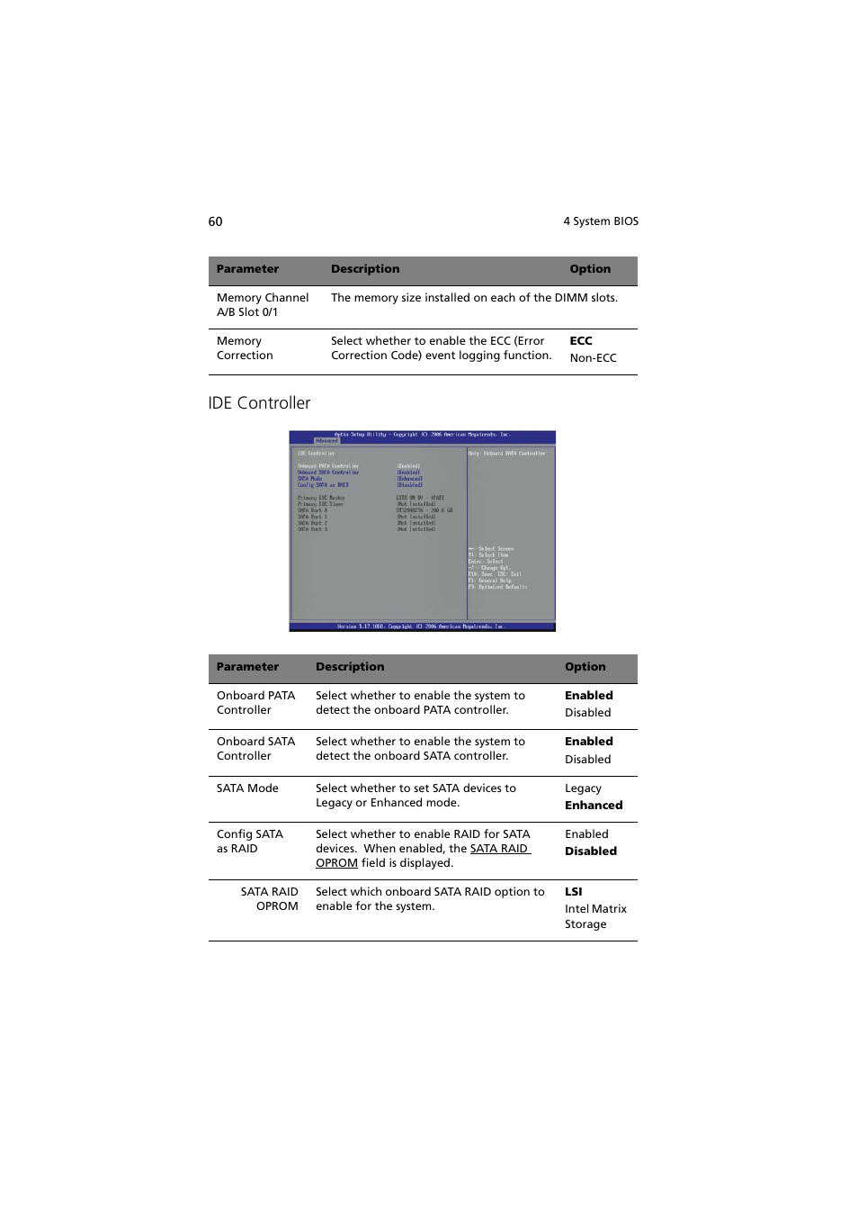 Ide controller | Acer Altos G330 Series User Manual | Page 78 / 134