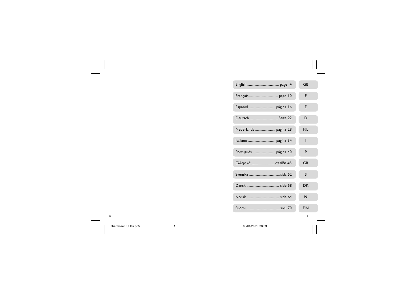 Philips Baby-Thermometerset User Manual | 40 pages