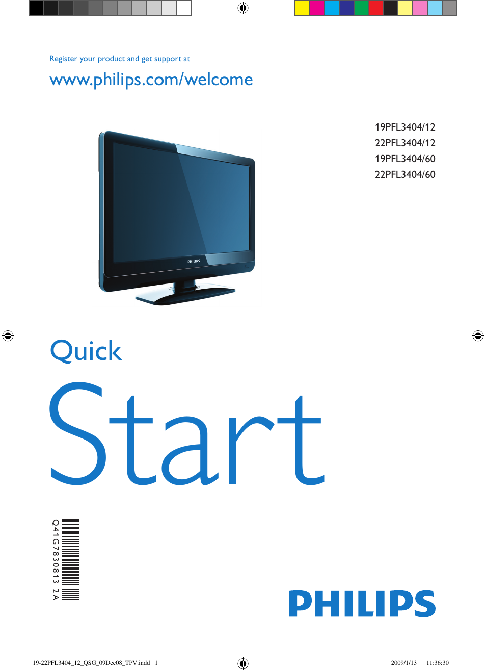 Philips LCD-Fernseher User Manual | 11 pages
