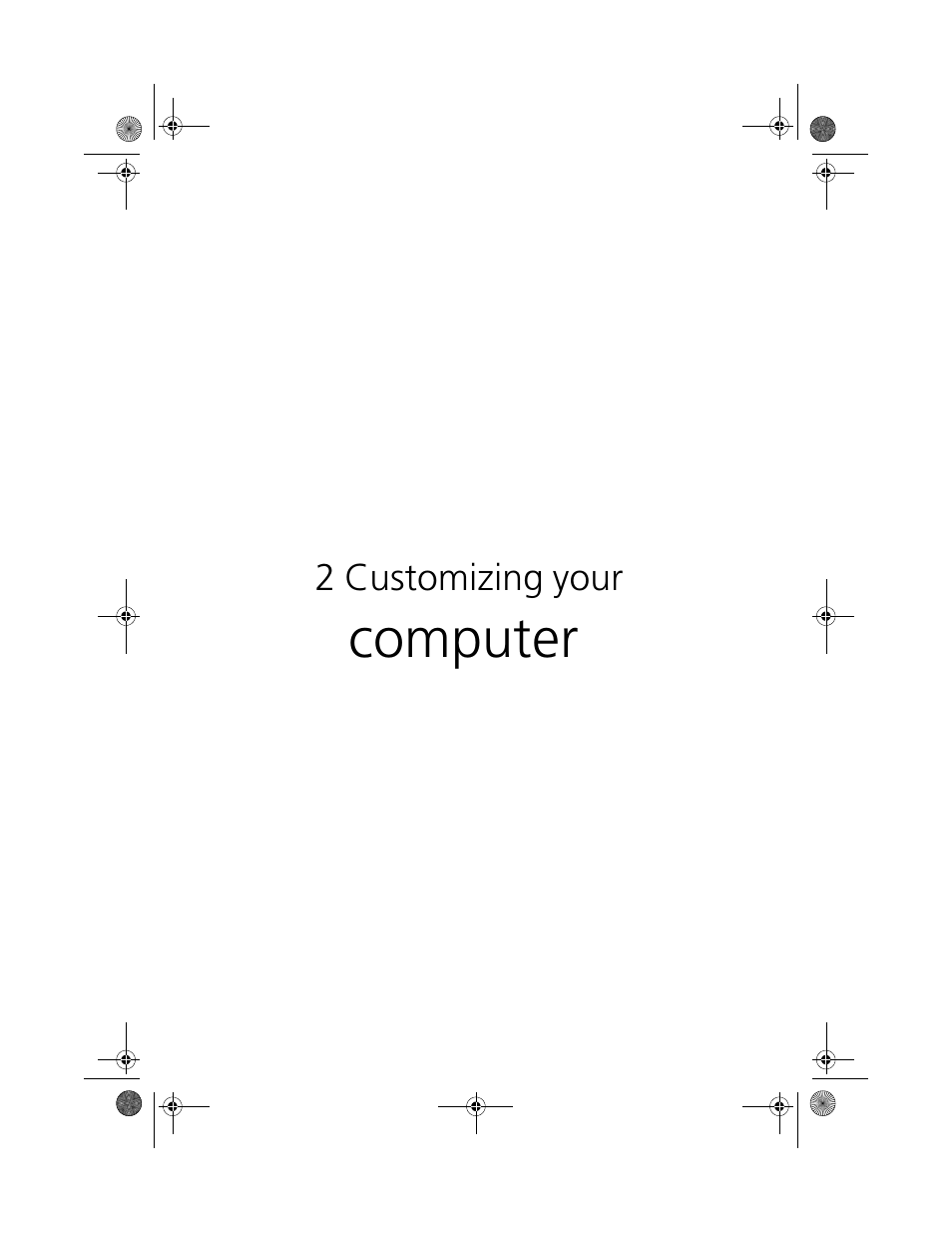 2 customizing your computer, Computer | Acer 100 Series User Manual | Page 55 / 94