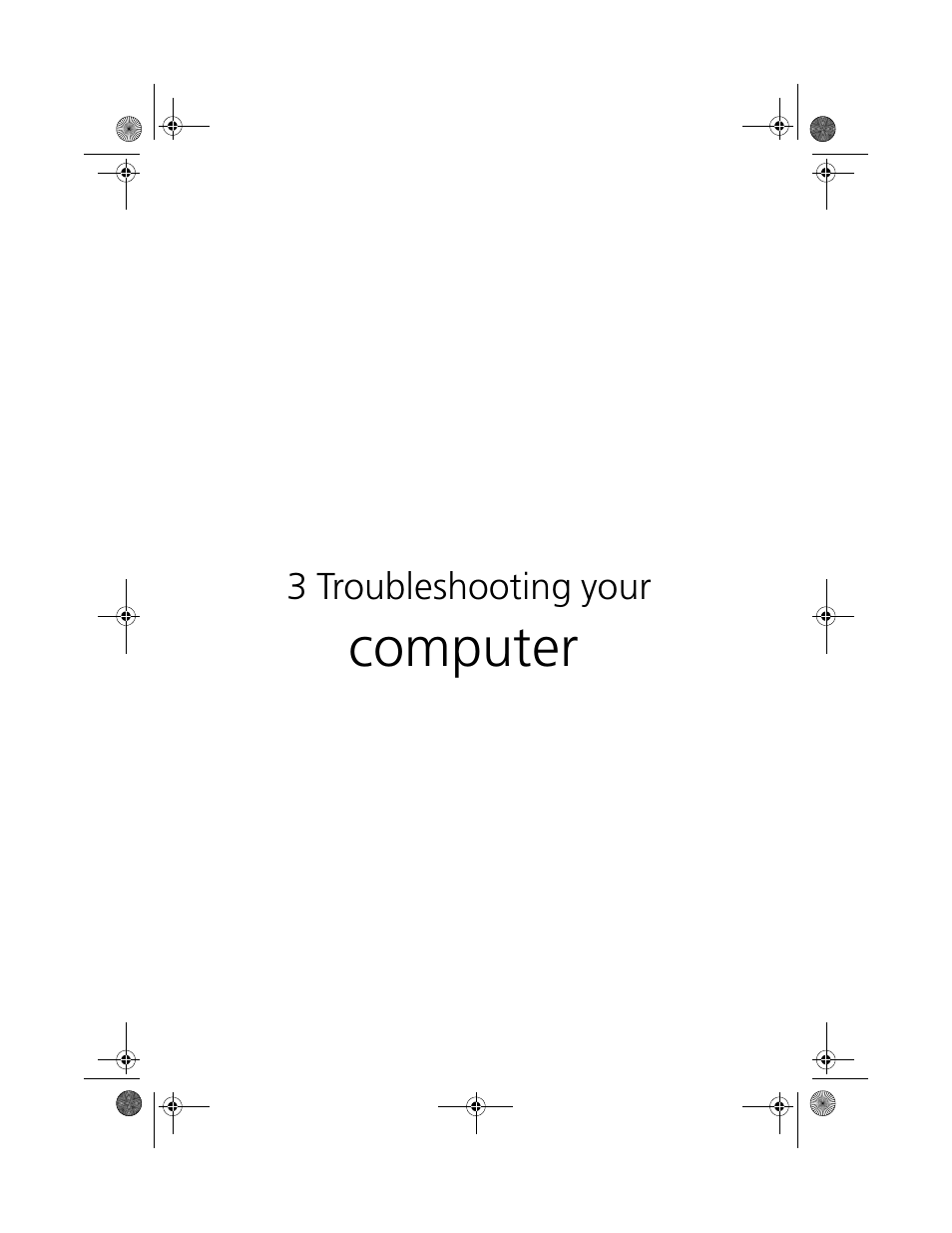 3 troubleshooting your computer, Computer | Acer 100 Series User Manual | Page 67 / 94