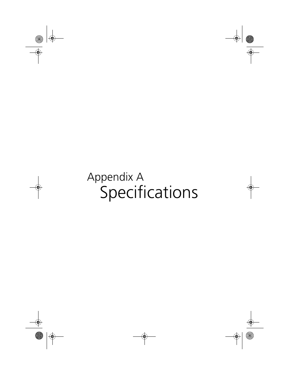 Appendix a specifications, Specifications | Acer 100 Series User Manual | Page 77 / 94