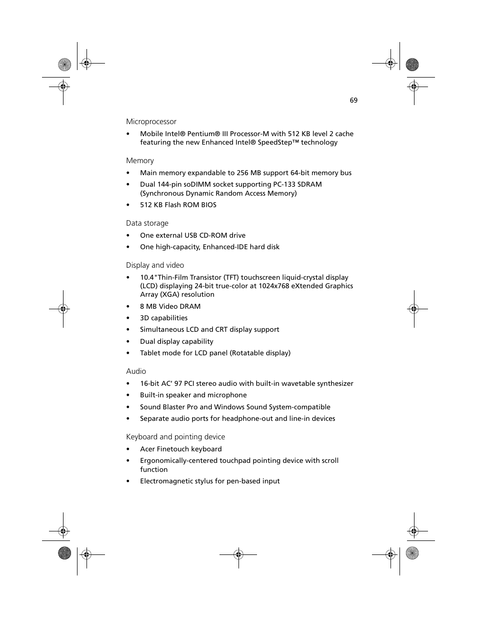 Acer 100 Series User Manual | Page 79 / 94