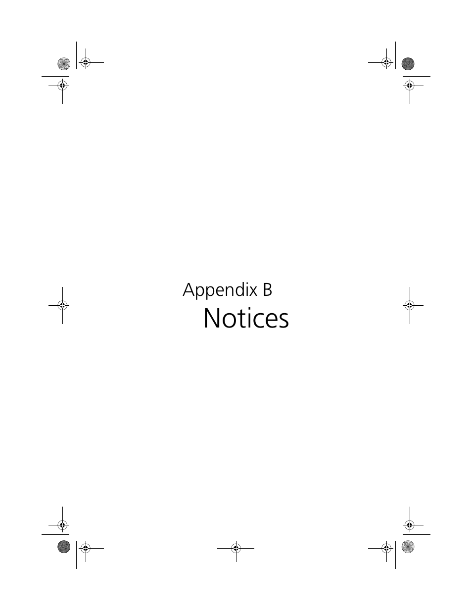Appendix b notices, Notices | Acer 100 Series User Manual | Page 83 / 94
