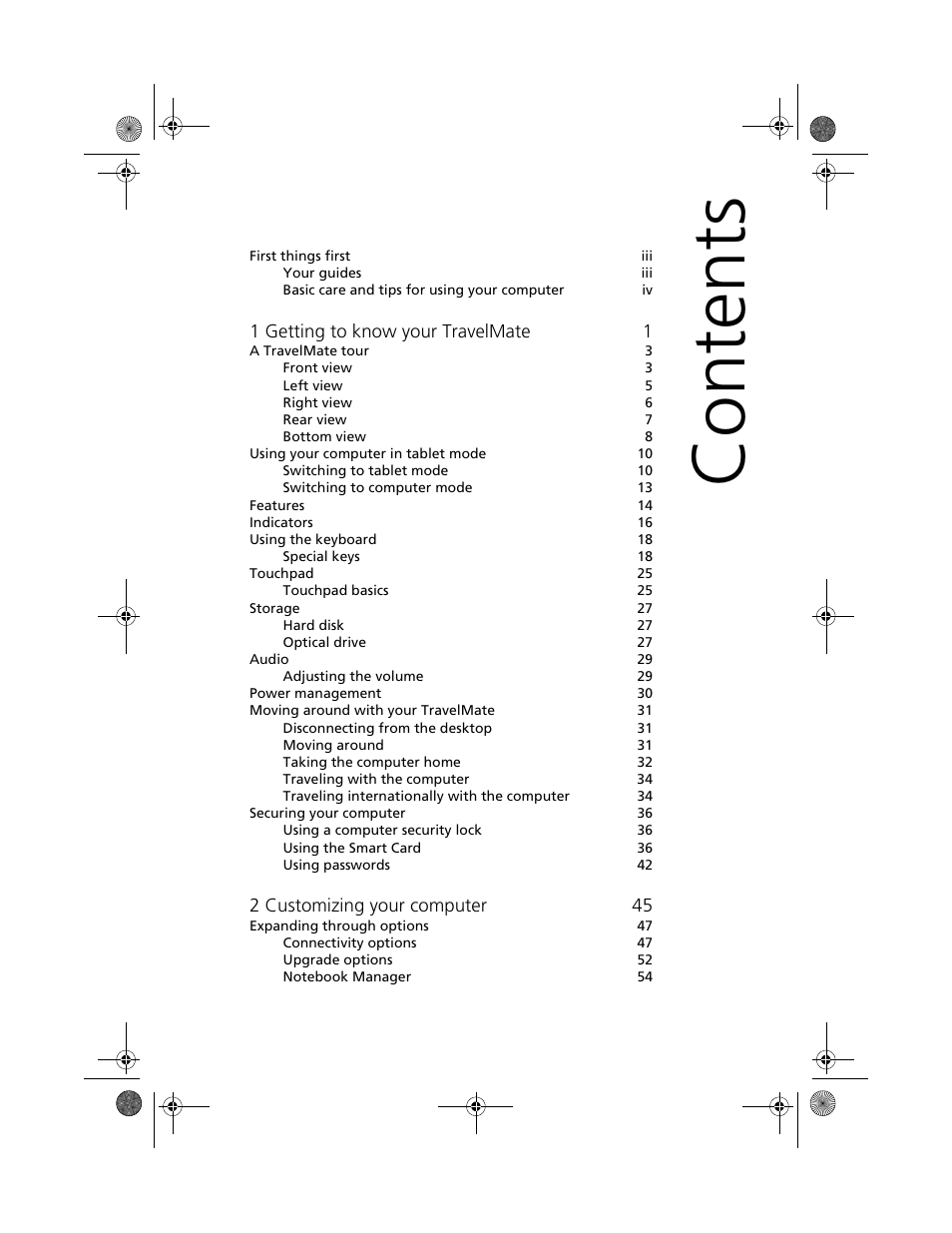 Acer 100 Series User Manual | Page 9 / 94