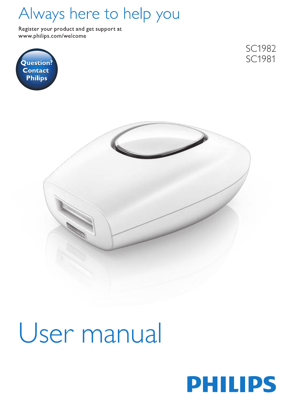 Philips Lumea Comfort IPL Haarentfernungssystem User Manual | 110 pages