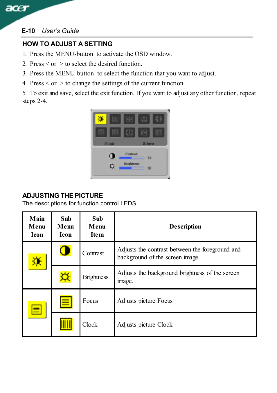 Acer AL1702 User Manual | Page 12 / 17