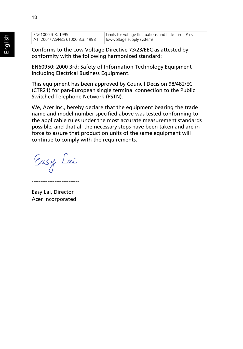 Englis h | Acer Aspire L series User Manual | Page 22 / 22
