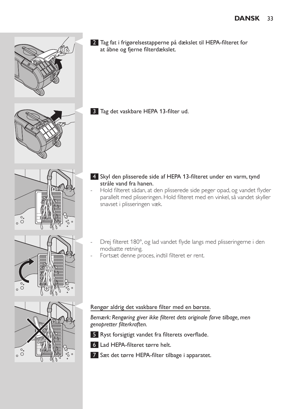 Philips ErgoFit Beutelloser Staubsauger User Manual | Page 33 / 218